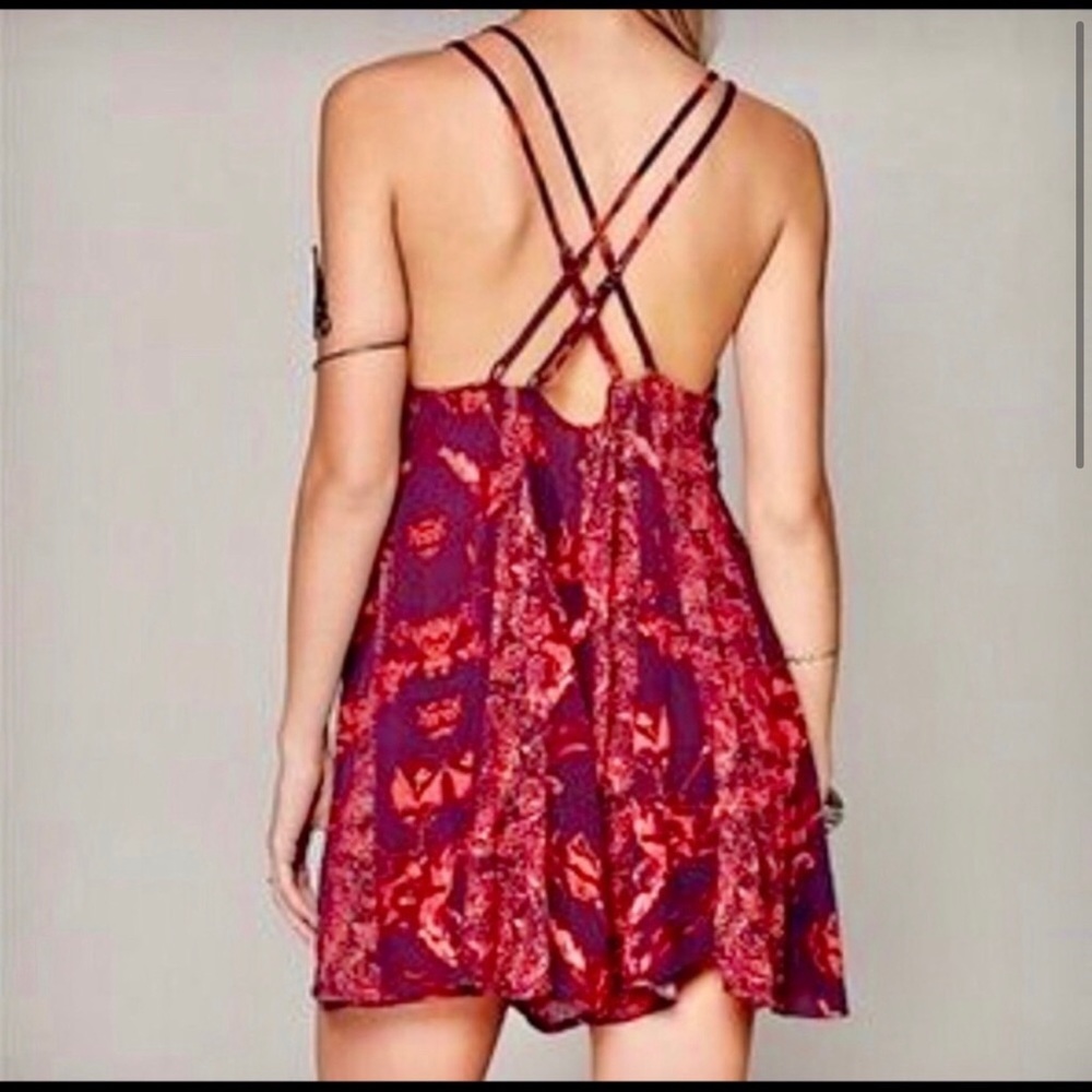 Free People Short Strappy Romper Size Large - Picture 3 of 8